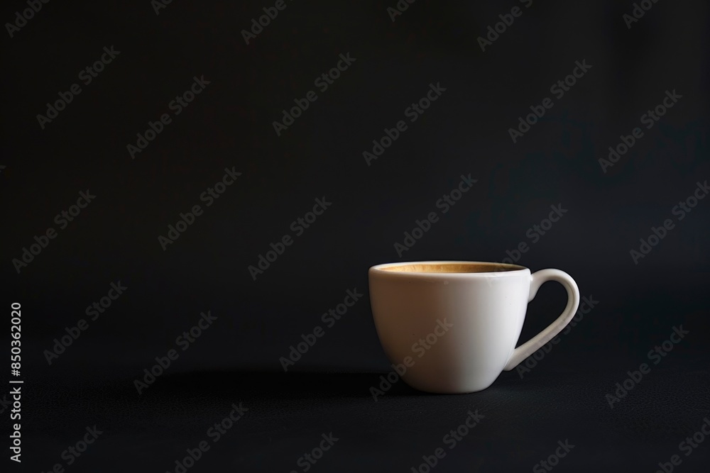 Coffee cup in a black background - generative ai Coffee cup in a black background - generative ai