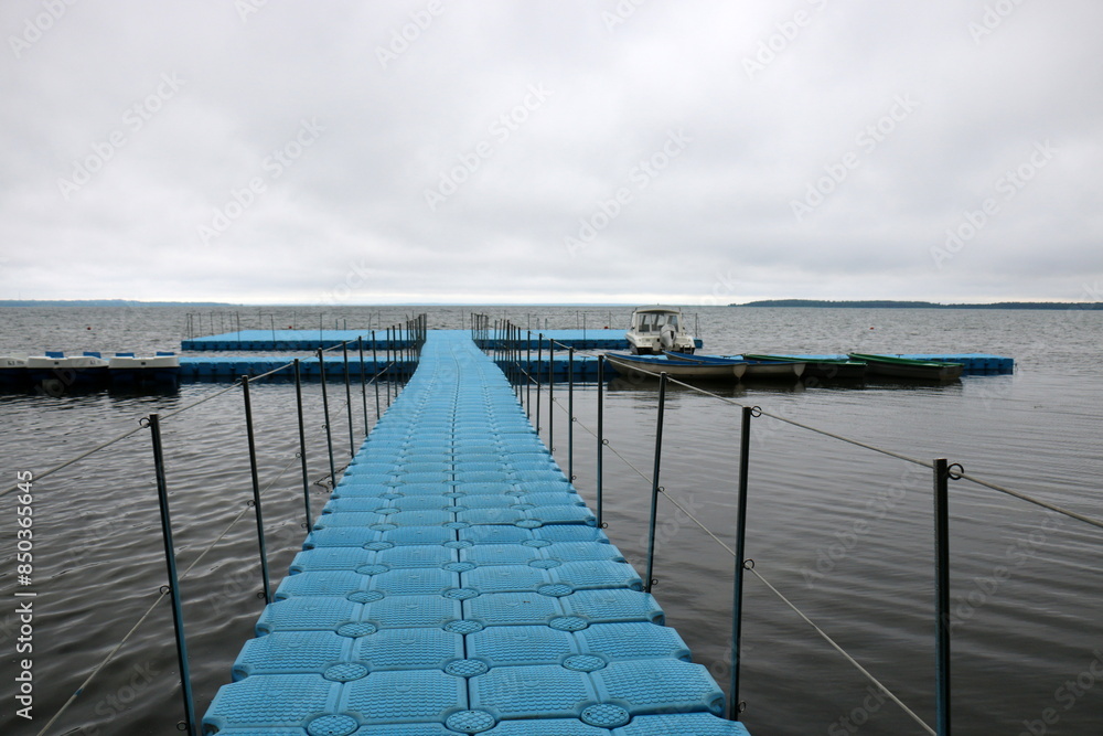 Obraz premium Lake Naroch is the largest lake in Belaru