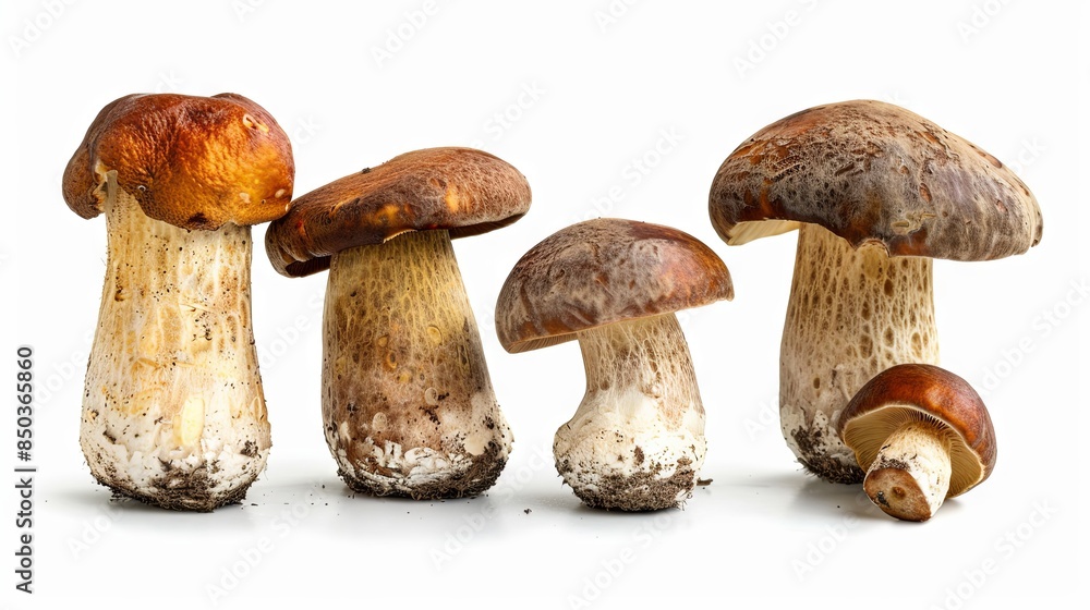 Beautiful edible white mushroom