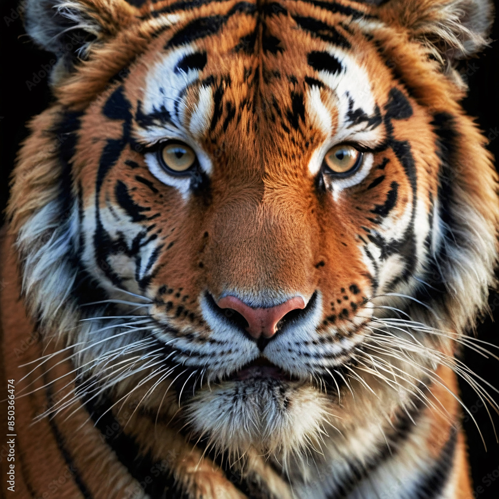 Fototapeta premium Majestic Stunning Siberian Tiger Scouting For Food 300 PPI High Resolution Image