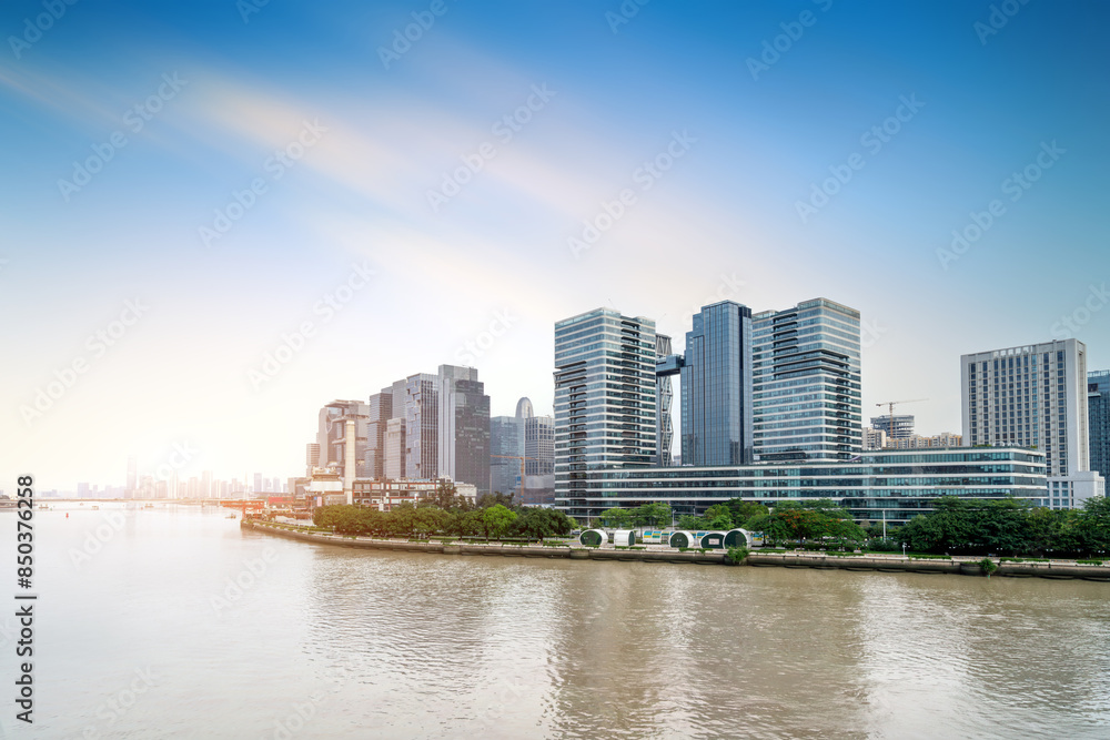 Zhujiang New Town skyline, Guangzhou, China Zhujiang New Town skyline, Guangzhou, China