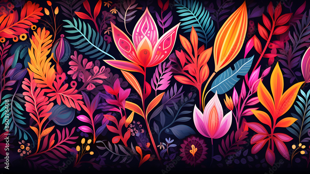 abstract tropical leaf vector illustration abstract tropical leaf vector illustration
