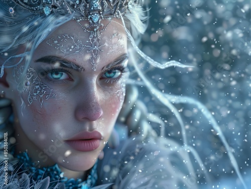 Fantasy Ice Queen: A Character from the Game of Thrones