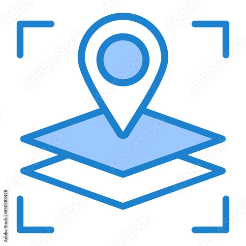 Geographical Information System Icon