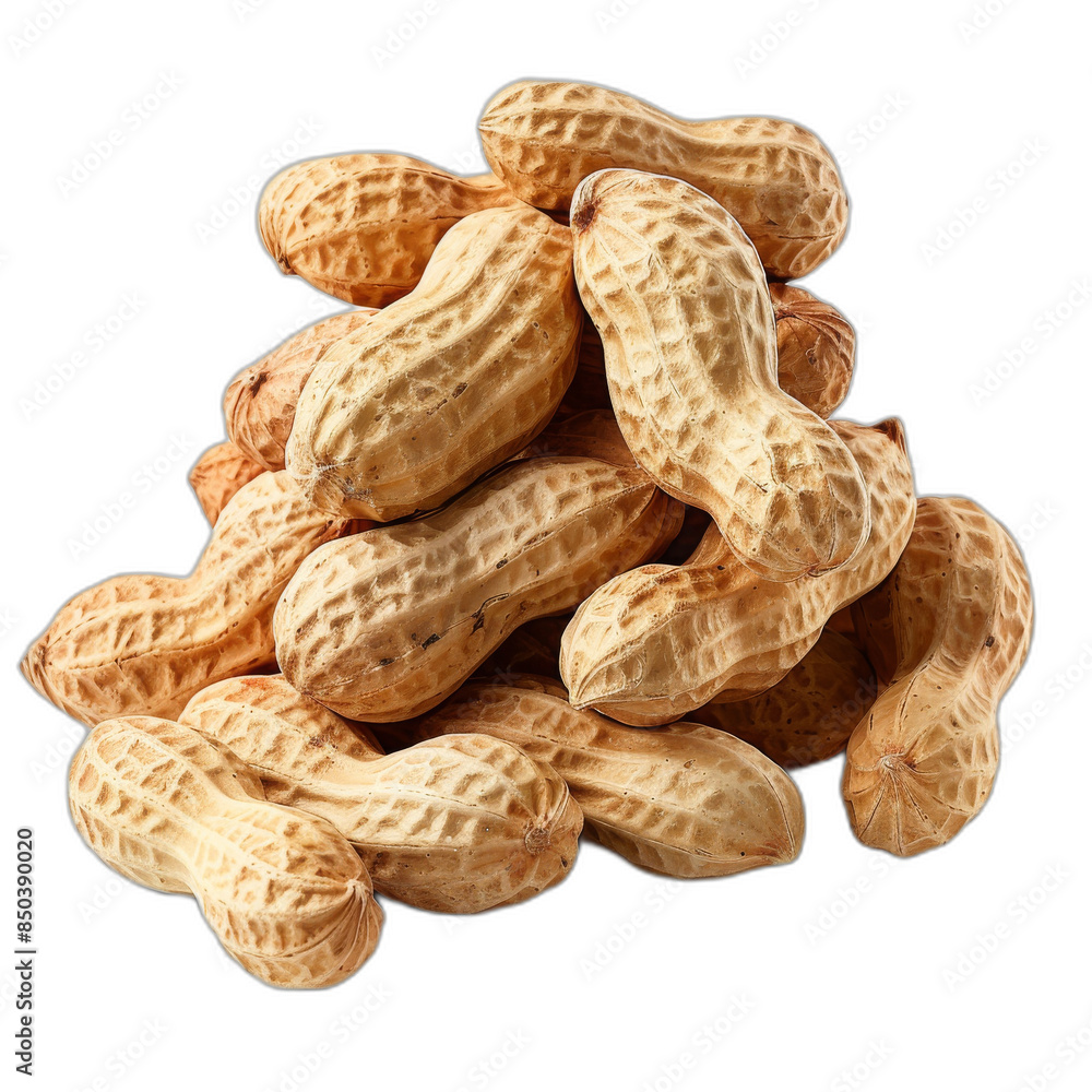 Isolated transparency background with many peanuts, PNG Isolated transparency background with many peanuts, PNG