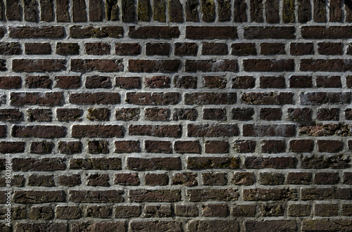 Brick texture and stone background