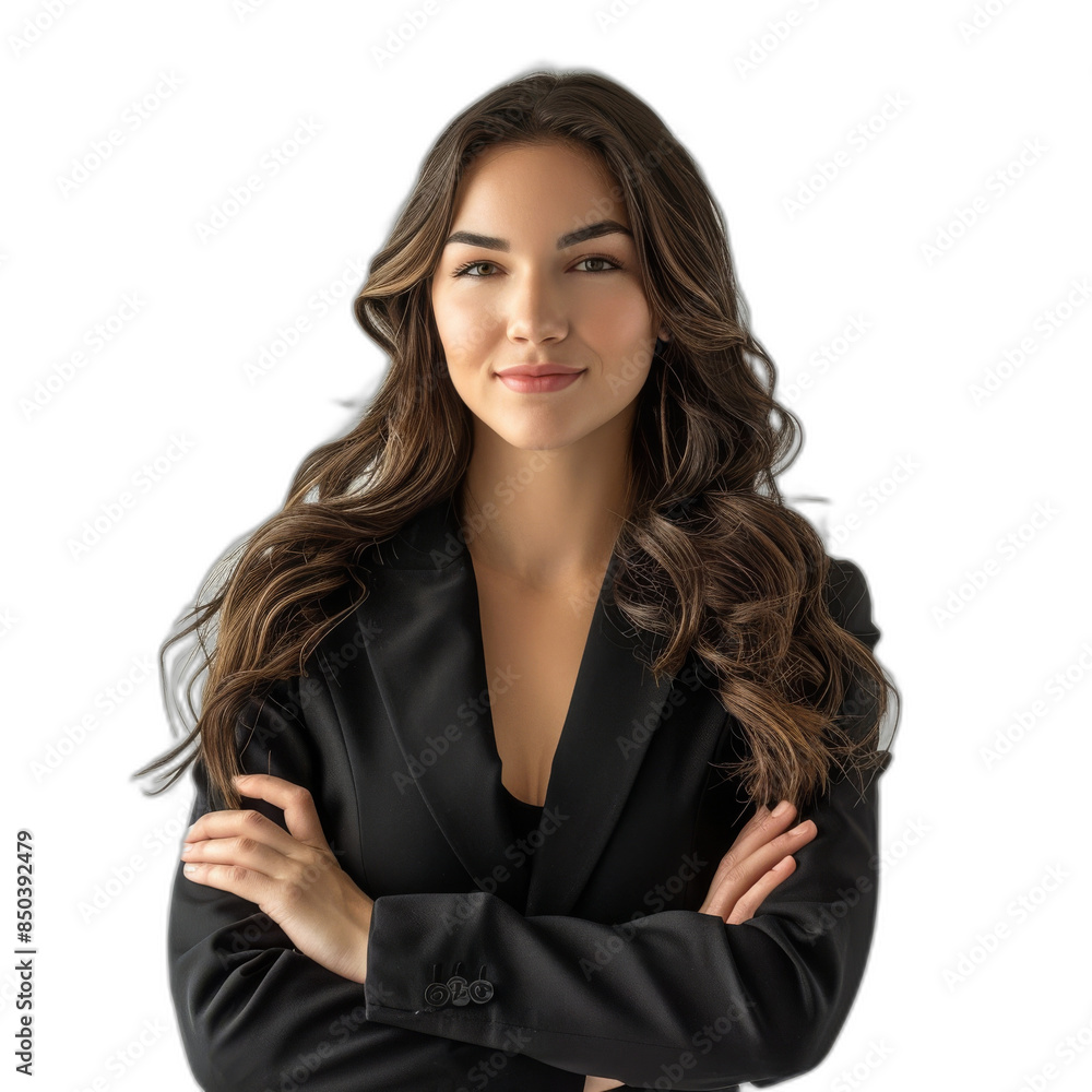 A portrait of a businesswoman with an isolate transparency background, in PNG format A portrait of a businesswoman with an isolate transparency background, in PNG format