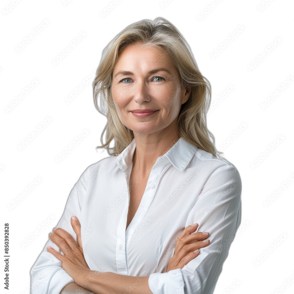 Businesswoman with a smile on an isolate transparency background, PNG Businesswoman with a smile on an isolate transparency background, PNG