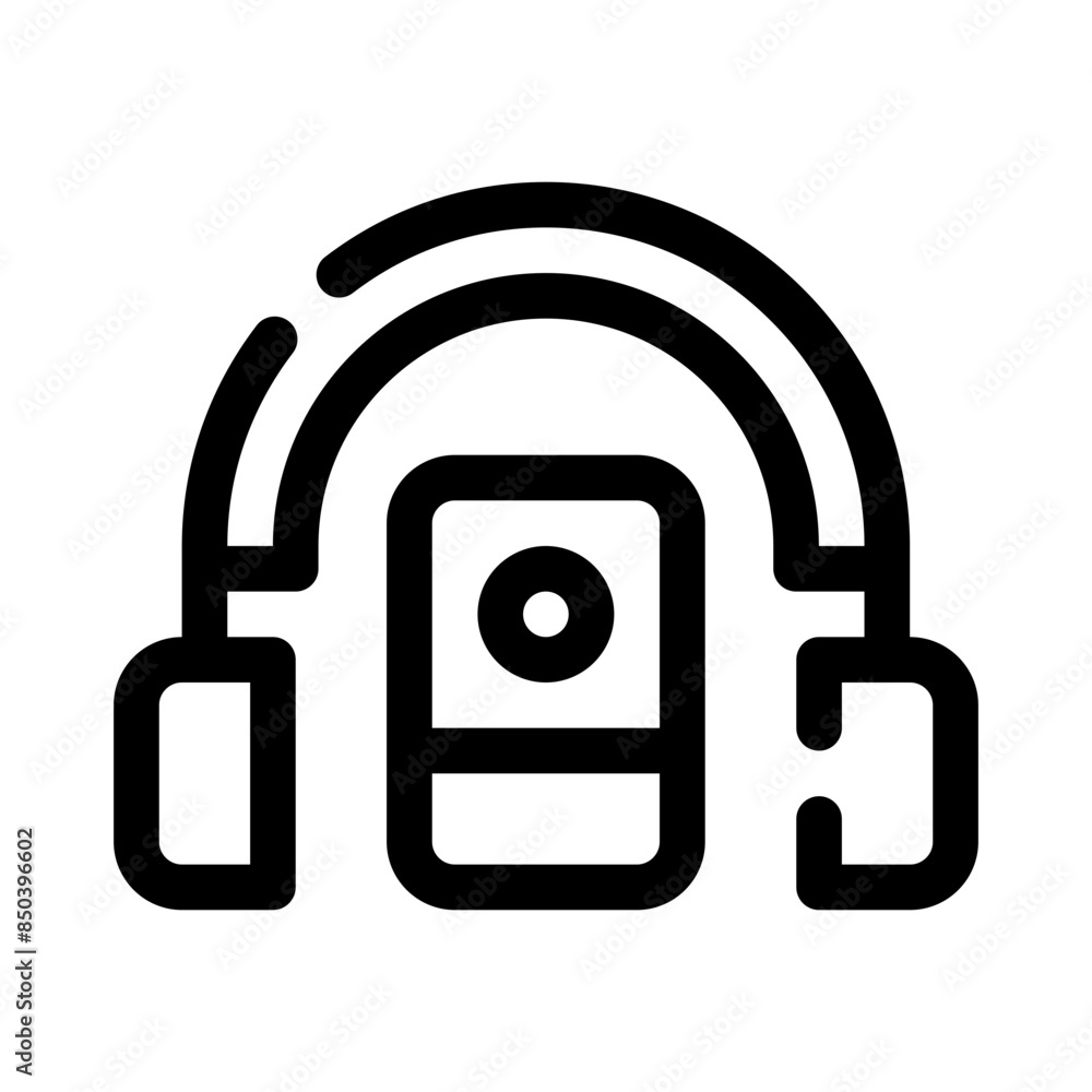 mp3 player line icon