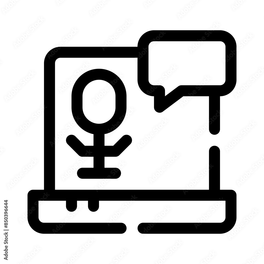 podcast line icon podcast line icon