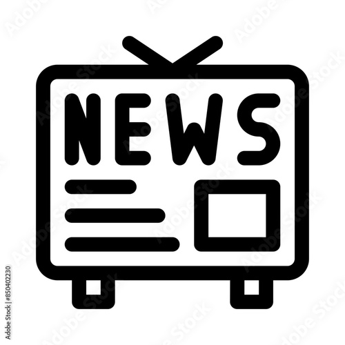 tv monitor line icon