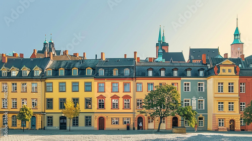Colorful Historic Buildings in Germany