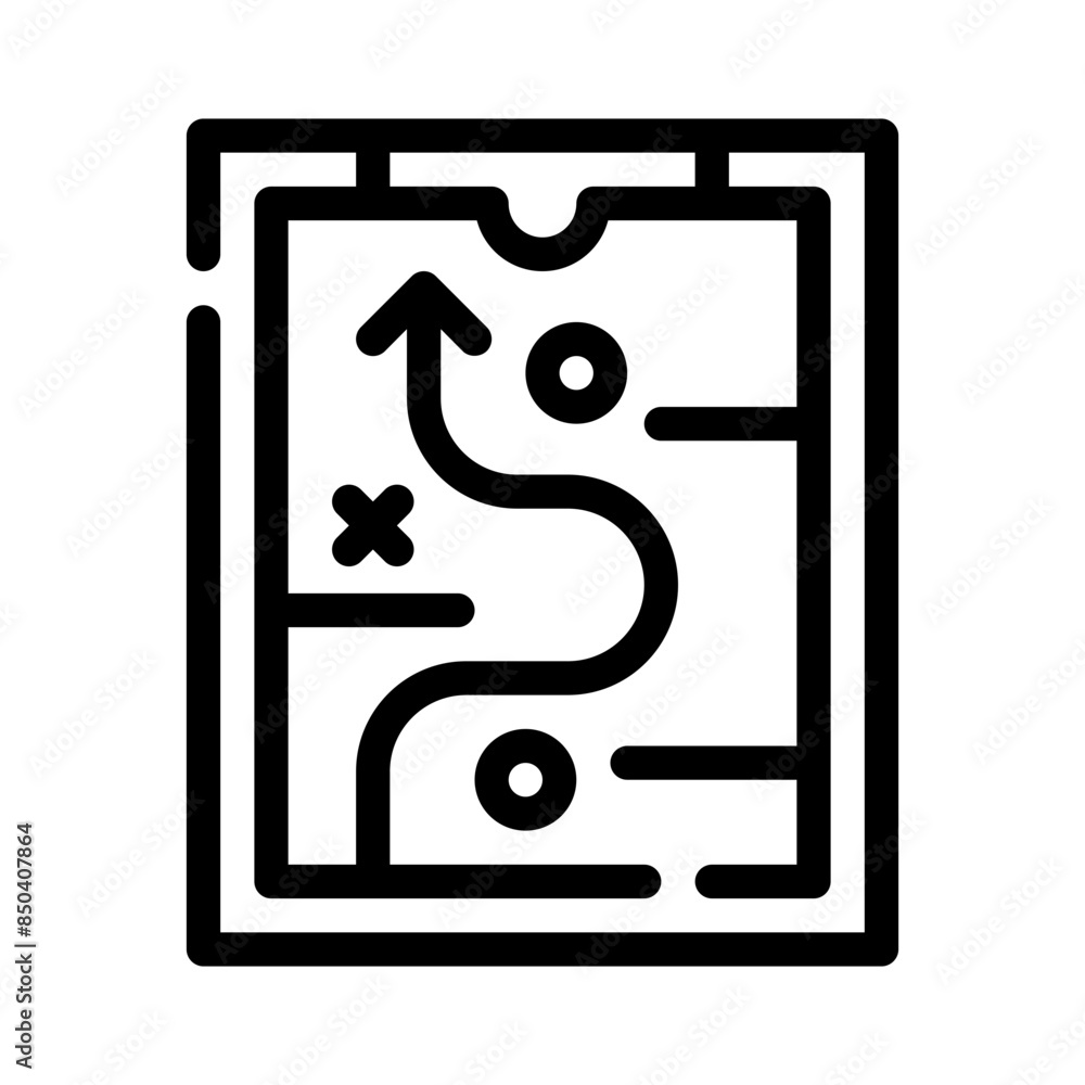 strategy line icon strategy line icon