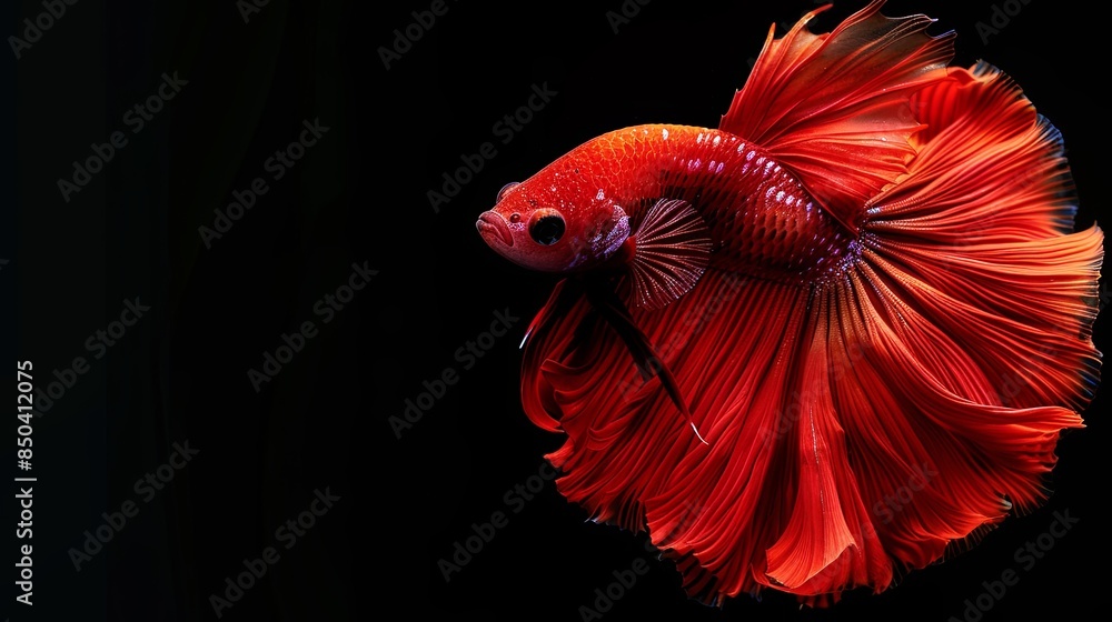 Close up art movement of Betta fish,Siamese fighting fish isolated on black background.Fine art design concept Close up art movement of Betta fish,Siamese fighting fish isolated on black background.Fine art design concept