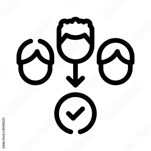 candidates line icon