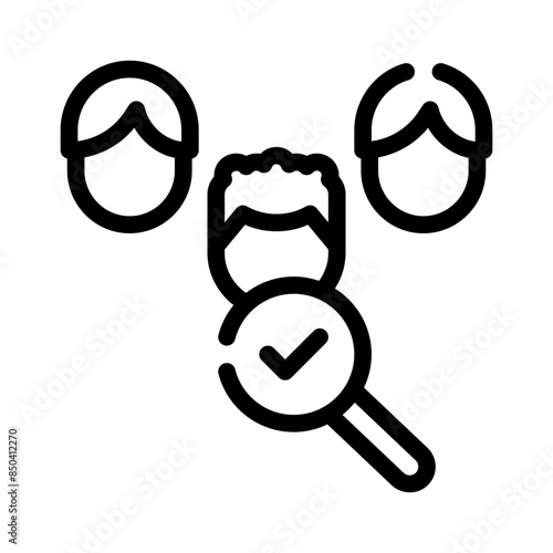 candidates line icon