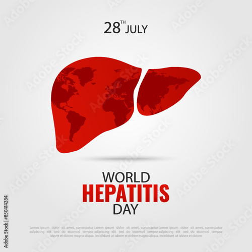 World Hepatitis Day. Vector Illustration. 
