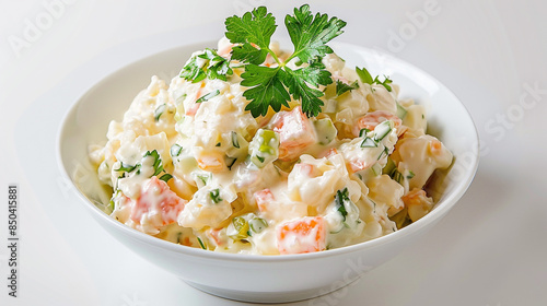 Russian salad in a bowl