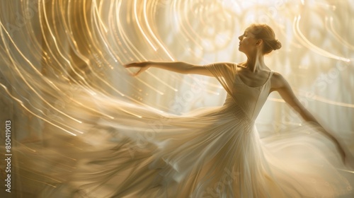 A gentle blur captures the beauty and grace of ballet in a way that words cannot.