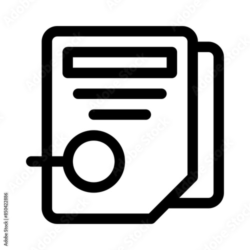 proofreading line icon