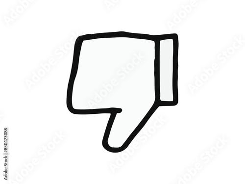 手描き　シンプルな低評価アイコン