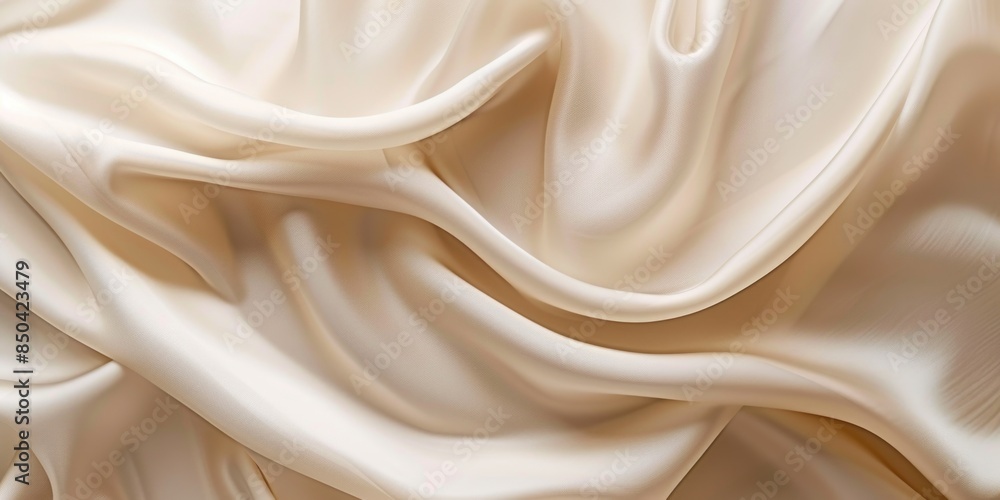Obraz premium A detailed look at the texture and weave of white fabric