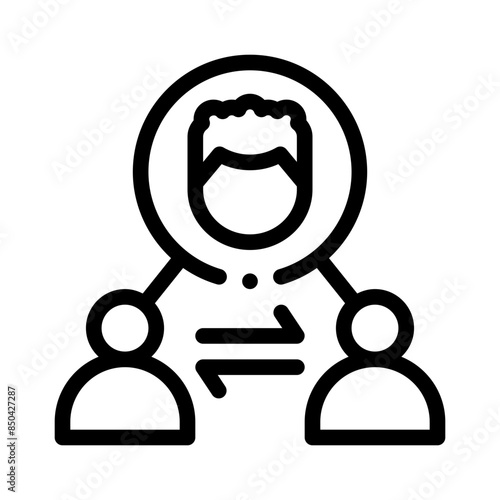 delegate line icon