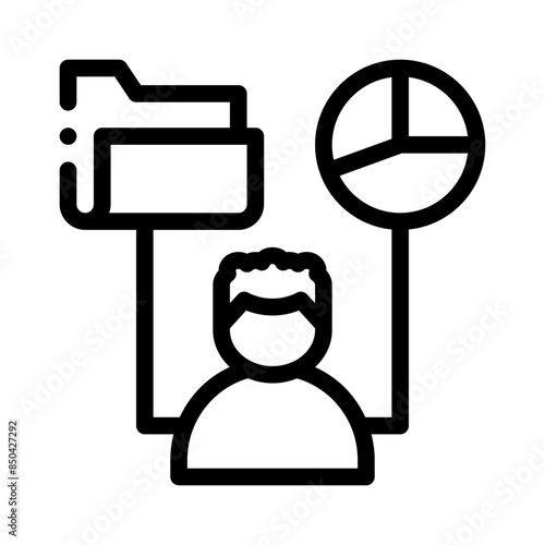 decision making line icon