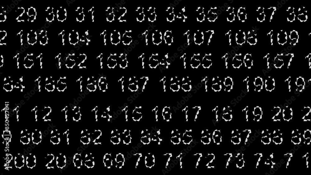Numbers background. Code on black background. Big data and artificial intelligence concept. 4K video animation 3d rendering.loop video Numbers background. Code on black background. Big data and artificial intelligence concept. 4K video animation 3d rendering.loop video