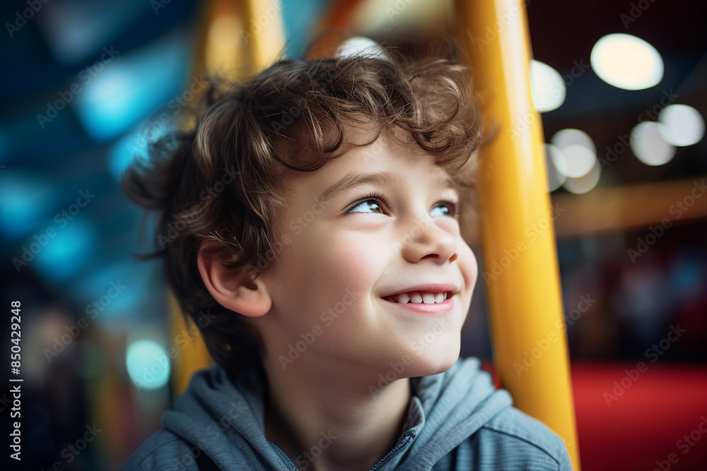 Cute children in playground playroom territory having fun playful childish mood made by Generative AI Cute children in playground playroom territory having fun playful childish mood made by Generative AI