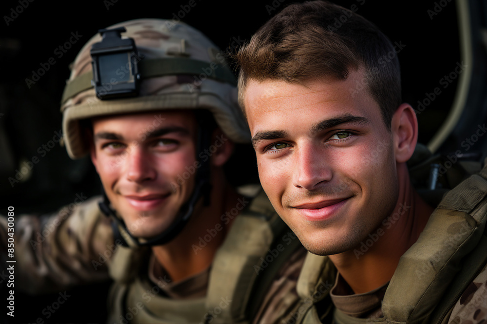 Soldier in uniform military forces made by generative AI Soldier in uniform military forces made by generative AI