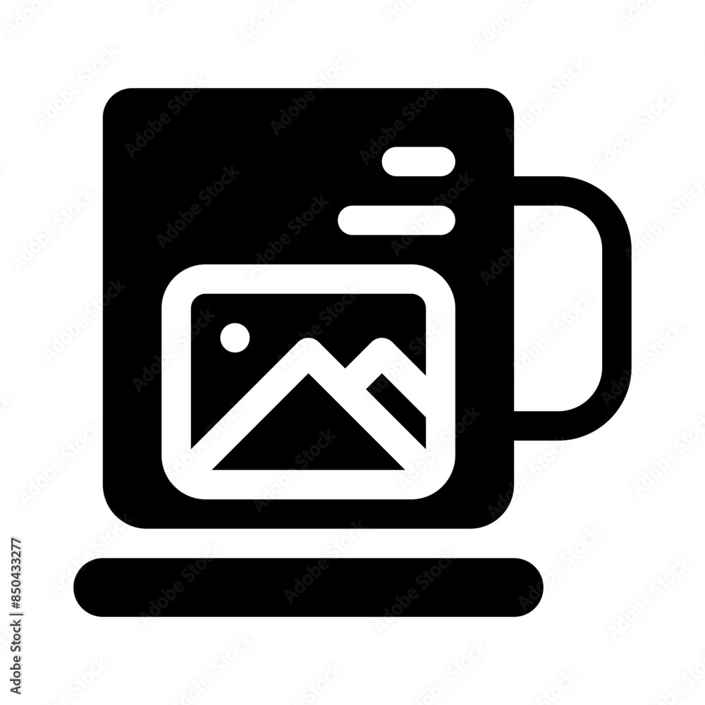 mug glyph icon