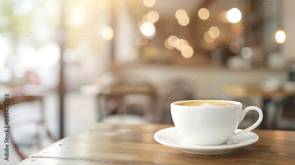 abstract blur coffee shop cafe and restaurant for background : Generative AI abstract blur coffee shop cafe and restaurant for background : Generative AI