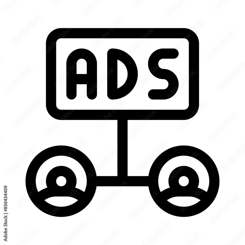 marketing line icon marketing line icon