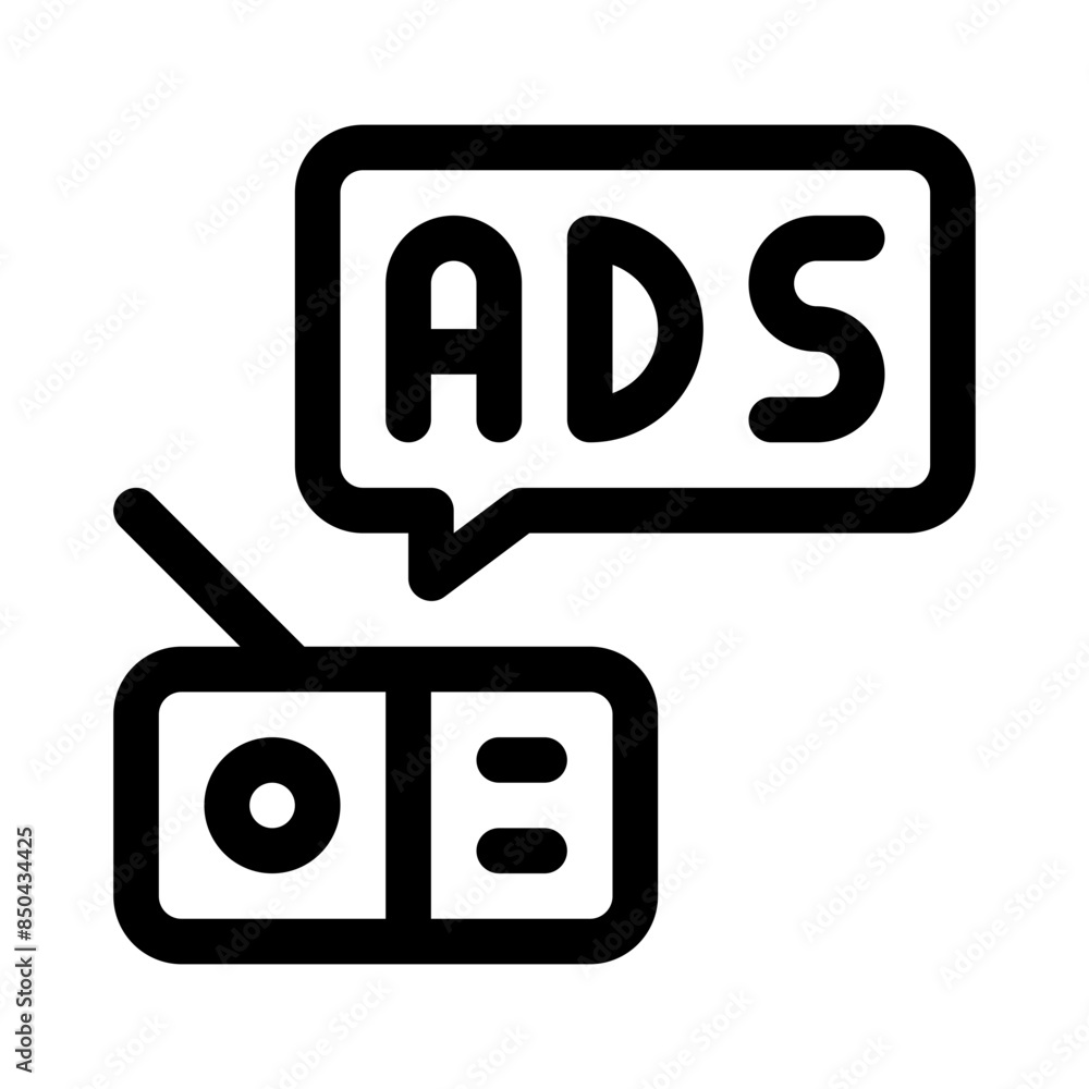 radio line icon radio line icon