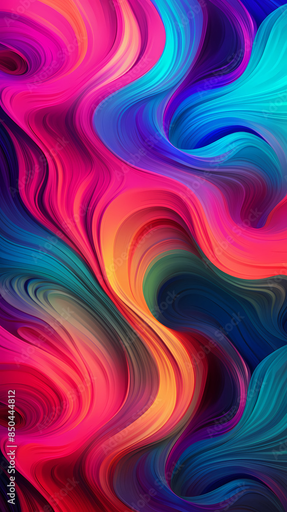 Obraz premium Abstract colorful waves