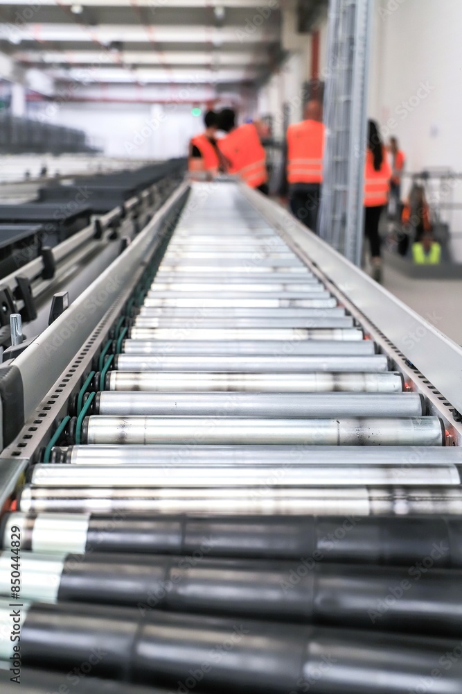 packing line in a logistics warehouse - ecommerce packing line in a logistics warehouse - ecommerce