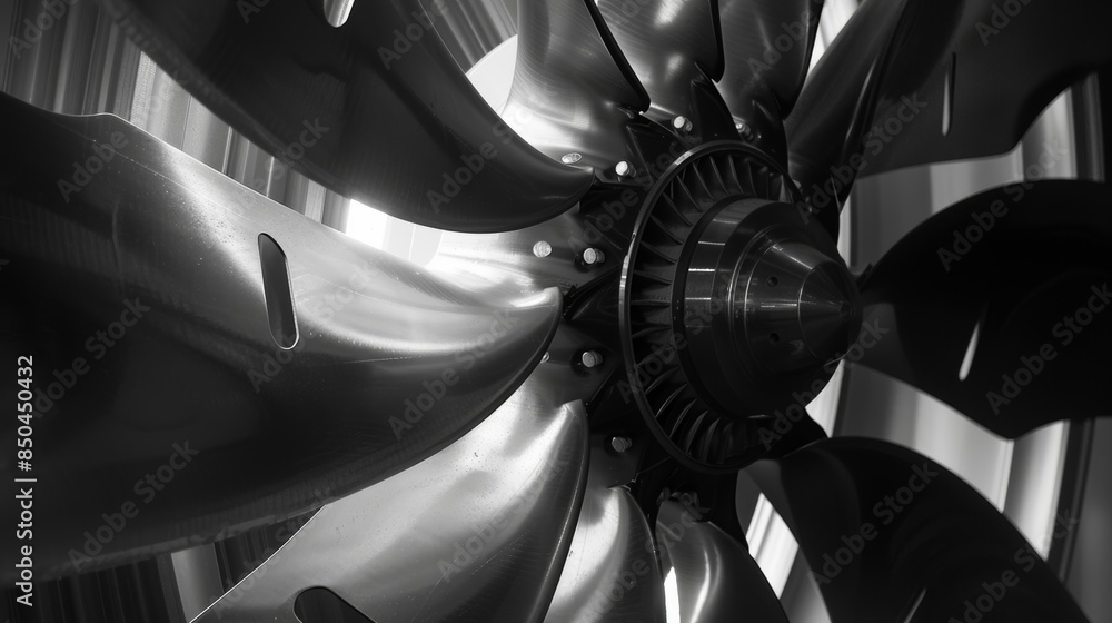 Blades spinning rapidly harnessing the power of the wind to create clean energy. Blades spinning rapidly harnessing the power of the wind to create clean energy.