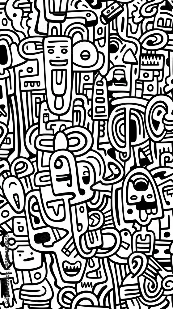 Abstract graffiti art pattern Abstract graffiti art pattern