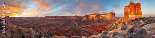 The stunning Colorado Plateau in the United States, home to dramatic canyons and unique rock formations