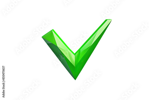 Free Download Green check mark icon in 3D isolated on transparent background. symbolizing approval, success, and completion. Ideal for design, web, and media projects. - GFXLoad