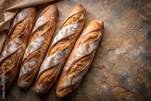 Homemade rye bread baguettes on parchment paper, bread, homemade, rye, baguette, baking, crusty, fresh, artisan