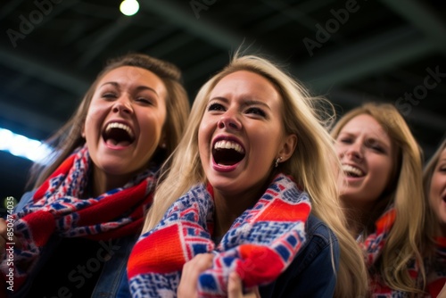 The roaring fans of Norway - Generative AI © Sidewaypics