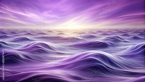 Ethereal waves in shades of purple and lavender , abstract, colorful, background, vibrant, flowing, movement, ocean, sea photo
