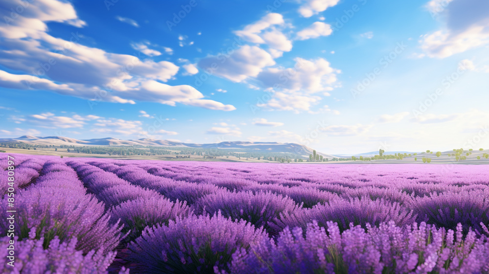 lavender field in region lavender field in region