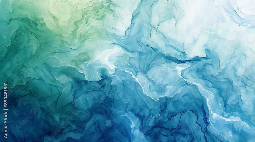 Abstract watercolor texture, vibrant blues and greens, fluid shapes, high definition, seamless blending, soft edges, artistic and dynamic, contemporary style Abstract watercolor texture, vibrant blues and greens, fluid shapes, high definition, seamless blending, soft edges, artistic and dynamic, contemporary style