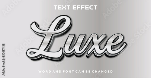 Luxe editable text effect