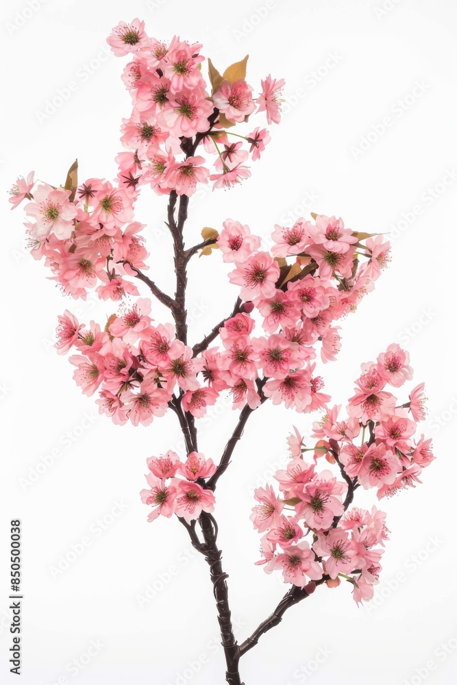 flower Photography, Cherry blossoms Shidare Zakura, Isolated on white Background flower Photography, Cherry blossoms Shidare Zakura, Isolated on white Background