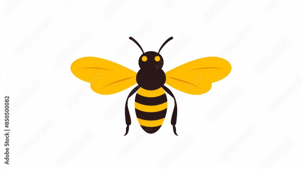 Stylish vector graphic of a bumblebee, perfect for icon or logo design usage Stylish vector graphic of a bumblebee, perfect for icon or logo design usage