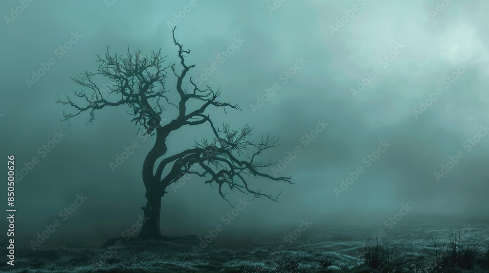 Concept of lifeless tree Symbolizing mortality quietness and lack of endurance Concept of lifeless tree Symbolizing mortality quietness and lack of endurance